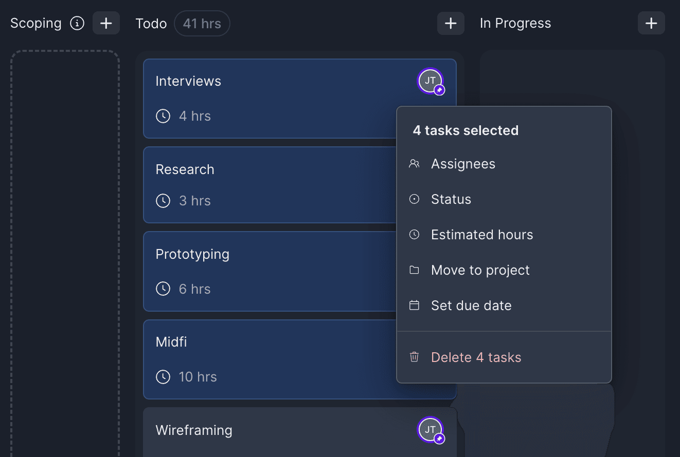 Bulk Actions - Docs - GetOverview